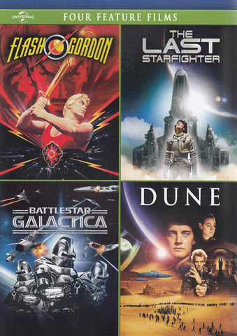 Flash Gordon / The Last Starfighter / Battlestar Galactica / Dune DVD Movie 