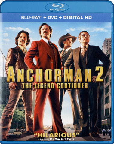 Anchorman 2 - The Legend Continues (Blu-ray + DVD + Digital HD) (Blu-ray) BLU-RAY Movie 