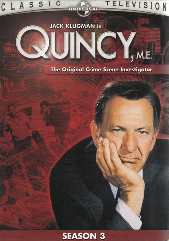 Quincy, M.E. - Season 3 (Boxset) DVD Movie 