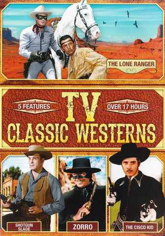 Classic TV Westerns (Lone Ranger / Shotgun Slade / Zorro / Cisco Kid) DVD Movie 