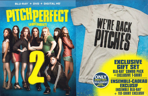 Pitch Perfect 2 (Blu-ray / DVD / Digital Copy) with gift set T-Shirt (Blu-ray) (Bilingual) (Boxset) BLU-RAY Movie 