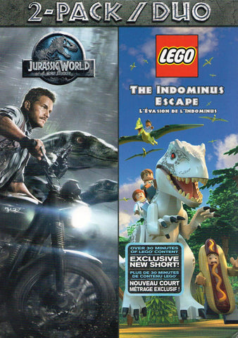 Jurassic Park / Lego - The Indominus Escape (Bilingual) (2-Pack) DVD Movie 
