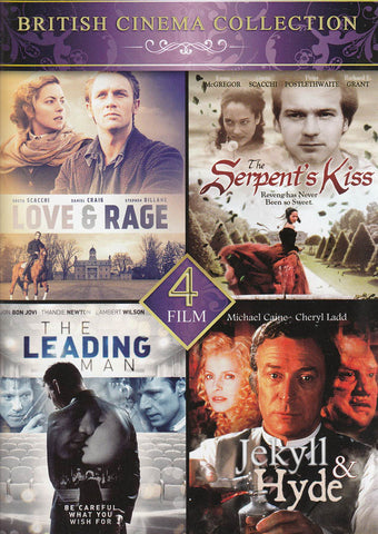 4-Film British Cinema Collection (Love & Rage / Serpent's Kiss / Leading Man / Jekyll & Hyde) DVD Movie 