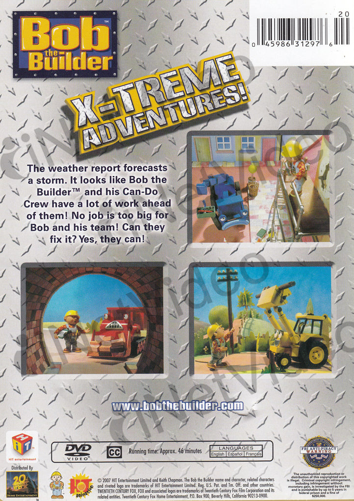 Bob The Builder XTreme Adventures on DVD Movie