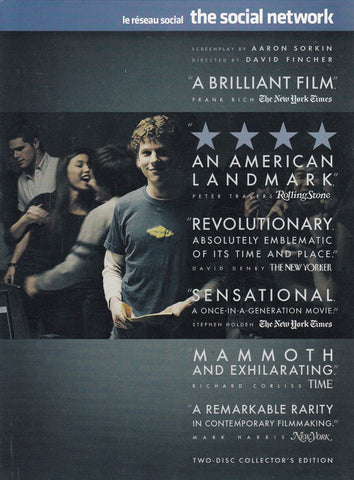 The Social Network (Two-Disc Collector s Edition) (Bilingual) DVD Movie 