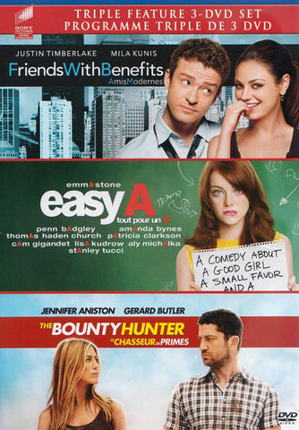Friends With Benefits / Easy A / The Bounty Hunter (Triple Feature) (Bilingual) DVD Movie 