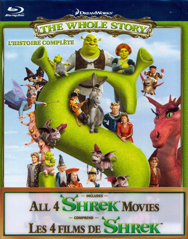 Shrek The Whole Story Quadrilogy (Boxset) (Blu-ray) (Bilingual) BLU-RAY Movie 