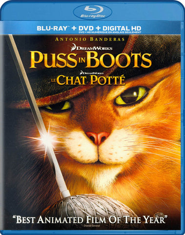 Puss In Boots (Cloud Cover) (Blu-ray + DVD + Digital HD) (Blu-ray) (Bilingual) BLU-RAY Movie 