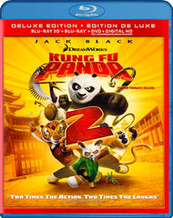 Kung Fu Panda 2 (Deluxe Edition) (Blu-ray 3D + Blu-ray + DVD + Digital HD) (Blu-ray) (Bilingual)
