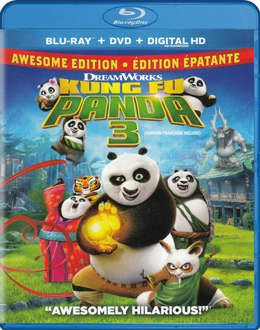 Kung Fu Panda 3 (Awesome Edition) (Blu-ray / DVD / Digital ) (Blu-ray) (Bilingual) BLU-RAY Movie 