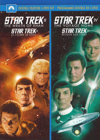Star Trek II - The Wrath of Khan / Star Trek IV - The Voyage Home (Double Feature) (Bilingual) DVD Movie 