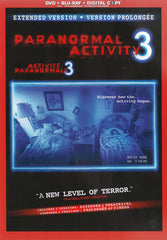 Paranormal Activity 3: Extended Version (DVD + Bluray + Digital Copy) (Bilingual)