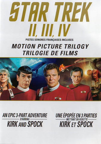 Star Trek III / IIII / IV (Motion Picture Trilogy) (Bilingual) DVD Movie 