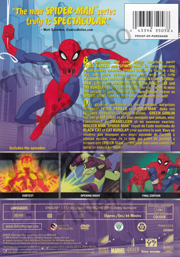 The Spectacular Spider Man Volume Eight Dvd
