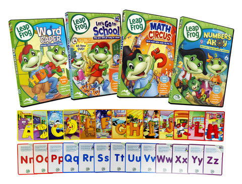 Leap Frog Learning Pack #4 (Bonus Flashcards) (Boxset) DVD Movie 