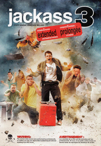 Jackass 3 (Includes: Extended and Theatrical Versions) (Bilingual) DVD Movie 