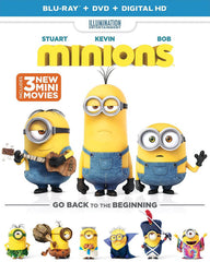 Minions + 3 Mini-Movies (Blu-ray + DVD + Digital HD) (Blu-ray)