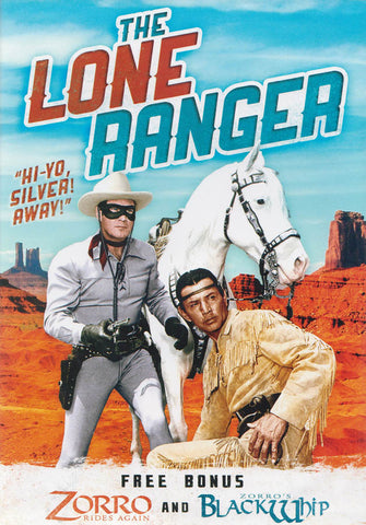 The Lone Ranger (Free Bonus: Zorro Rides Again / Zorro's Black Whip) DVD Movie 