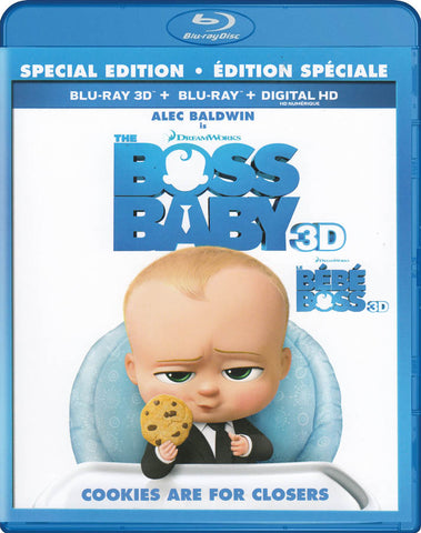 The Boss Baby 3D (Blu-ray 3D / Blu-ray / Digital HD) (Special Edition) (Blu-ray) (Bilingual) BLU-RAY Movie 