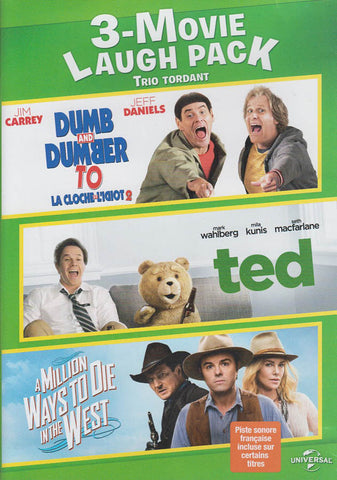 Dumb and Dumber To / Ted / A Million Ways To Die In The West (3-Movie Laugh Pack) (Bilingual) DVD Movie 
