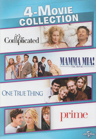 It's Complicated / Mamma Mia: The Movie / One True Thing / Prime (4-Movie Collection) DVD Movie 