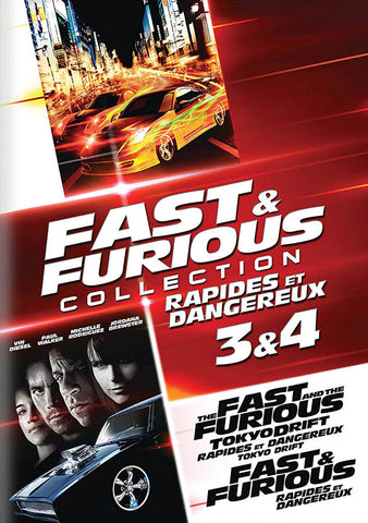 Fast & Furious Collection 3 & 4 (The Fast & The Furious: Tokyo Drift / Fast & Furious) (Bilingual) DVD Movie 