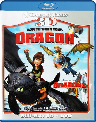 How To Train Your Dragon (Blu-ray 3D + DVD) (Blu-ray) (Bilingual) BLU-RAY Movie 