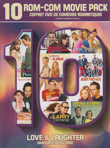 Love & Laughter: 10 Rom-Com Movie Pack (Back-Up Plan ......... Seeking A Friend)(Bilingual)(Boxset) DVD Movie 