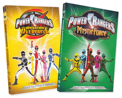 Power Rangers The Complete Series (Operation Overdrive & Mystic Force) (2-Pack) DVD Movie 