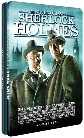 The Adventures Of Sherlock Holmes (39 Episodes, 4 Feature Films) (Tin Case) (Boxset) DVD Movie 