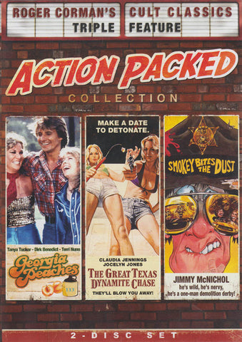 Roger Corman's Triple Feature (Georgia Peaches/Great Texas Dynamite Chase/Smokey Bites The Dust) DVD Movie 