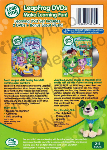 Leap Frog Gift of Learning (2 DVD + Scout Plush Set!) (Boxset) DVD Movie 