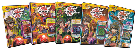 Bakugan: Battle Brawlers (Season 1 / Volume 1-5)(Exclusive Limited Edition Ability Card)(Bilingual) DVD Movie 