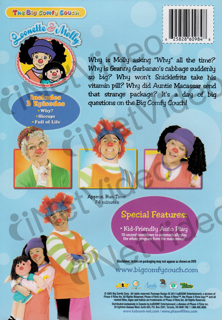 The Big Comfy Couch & Molly Asking Questions on DVD Movie