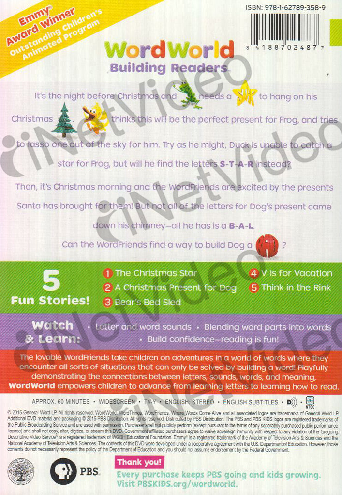 WordWorld Merry Christmas on DVD Movie