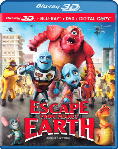 Escape From Planet Earth (Blu-ray 3D + Blu-ray + DVD + Digital Copy) (Blu-ray) (Bilingual) BLU-RAY Movie 