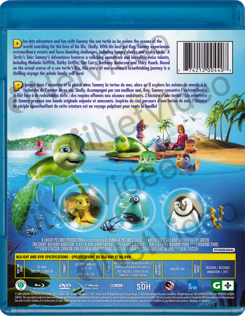A Turtle's Tale: Sammy's Adventures [Blu-ray]