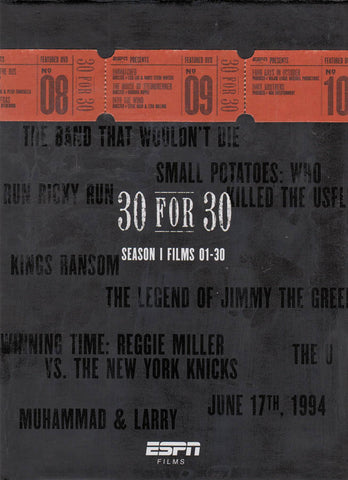 ESPN: 30 For 30 (Season 1, Films 01 - 30) (Boxset) DVD Movie 