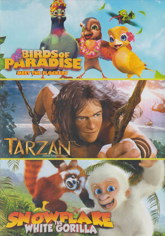 Birds Of Paradise / Tarzan / Snowflake: The White Gorilla (Boxset) DVD Movie 