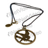 The Hunger Games Movie Mockingjay Pendant on Leather Cord DVD Movie 