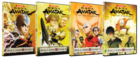 Avatar - The Last Airbender (Book 2 - Earth / Volume 1 - 4) (Boxset) DVD Movie 