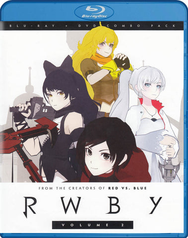 Rwby (Volume 2) (Blu-ray + DVD Combo Pack) (Blu-ray) BLU-RAY Movie 