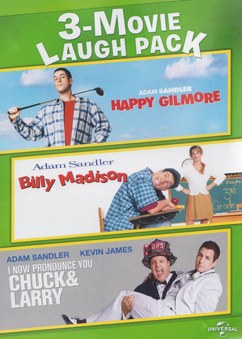 Happy Gilmore / Billy Madison / I Now Pronounce You Chuck & Larry (3-Movie Laugh Pack) DVD Movie 