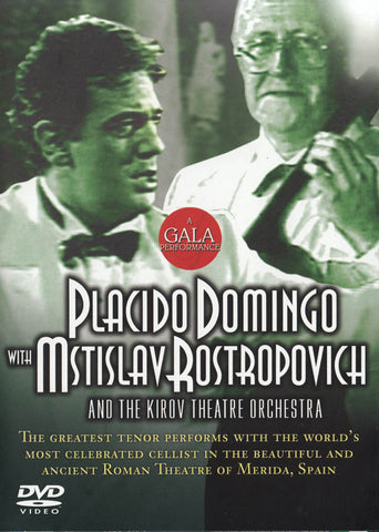 Placido Domingo With Mstislav Rostropovich DVD Movie 