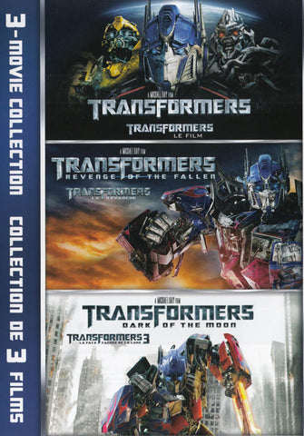 Transformers 3-Movie Collection (Transformers/revenge Of The fallen/Dark Of The moon) (Bilingual) DVD Movie 