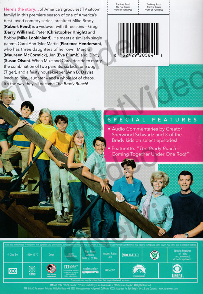 Brady Bunch Season 1 on DVD Movie