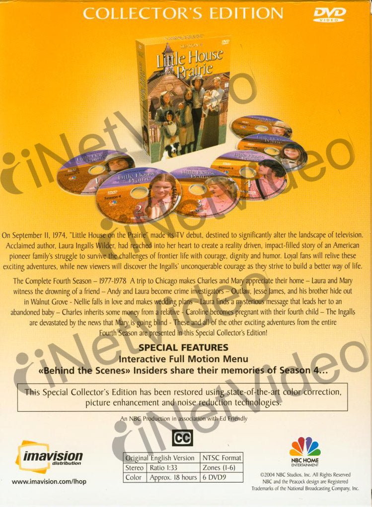 Little House on the Prairie The Complete Season 4 (Boxset) on DVD Movie