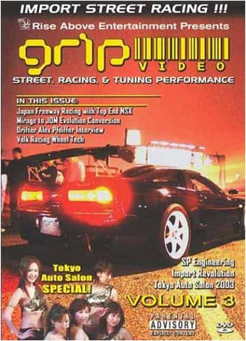 Grip Video - Street, Racing And Tuning Performance Vol. 3 DVD Movie 