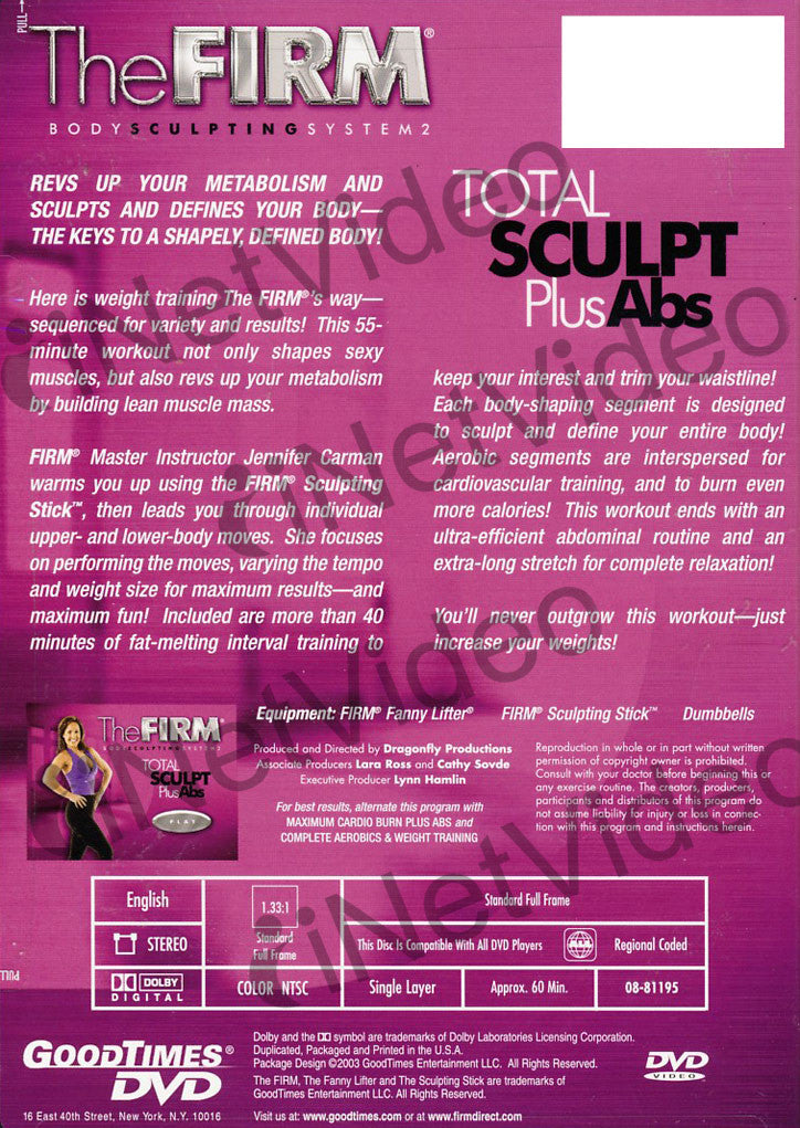 The Firm Body Sculpting System 2: Firm Abs on DVD Movie