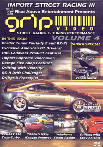 Grip Video -Street,Racing And Tunning PerfomanceVol. 4 DVD Movie 